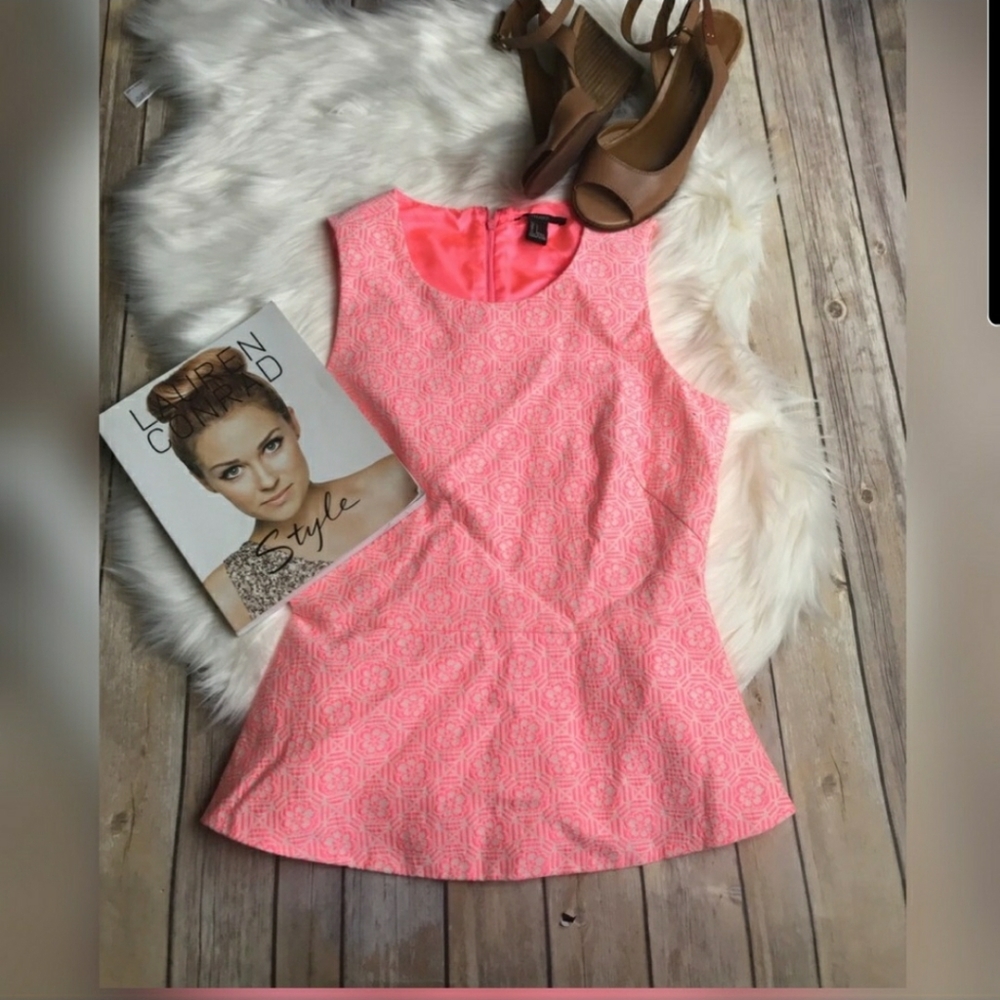 Forever 21 pink peplum top